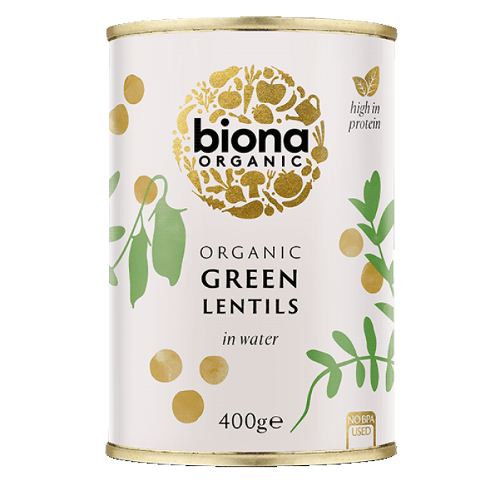 Biona Organic Green Lentils - 400g