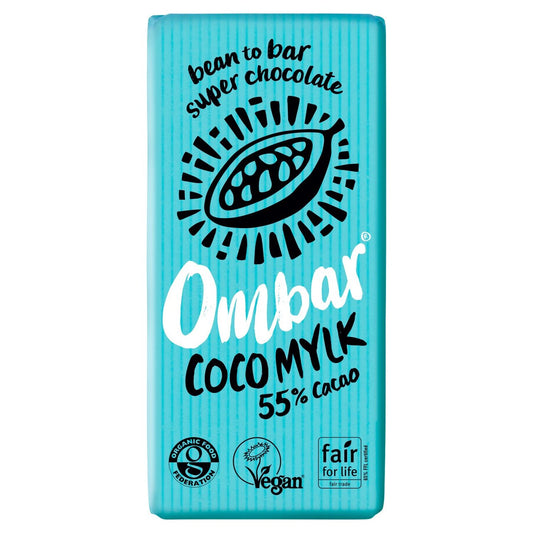 Ombar Organic Vegan 55% Cacoa Coco Mylk Chocolate Bar - 70g