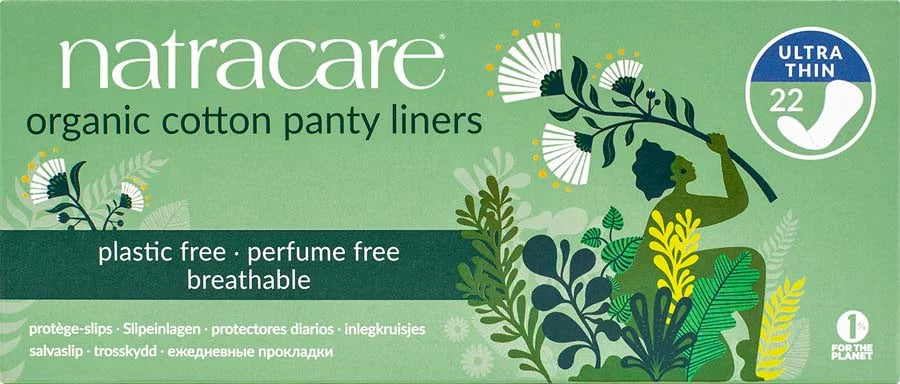 Natracare Organic Cotton Pantyliners Ultra Thin - Pack Of 22