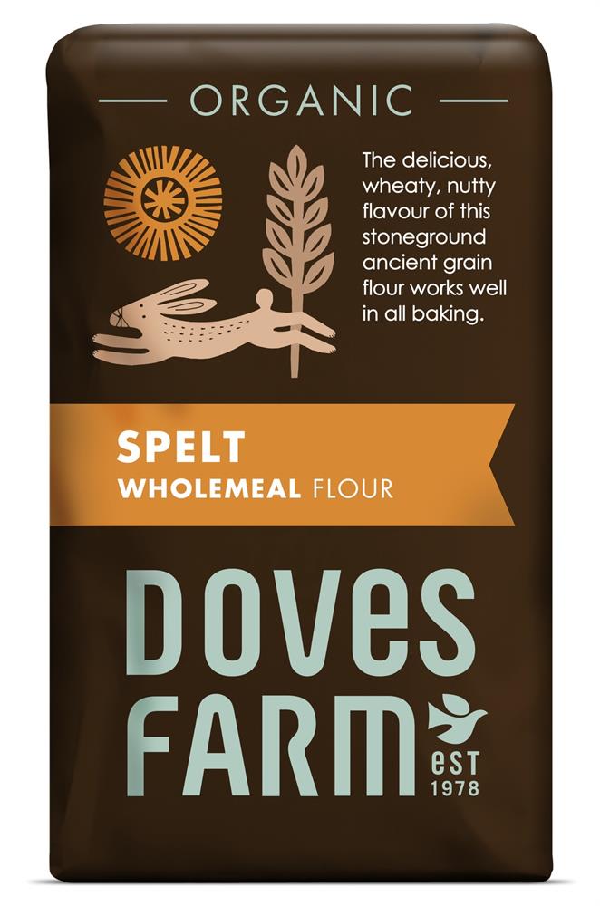 Doves Farm Organic Spelt Wholemeal Flour - 1Kg