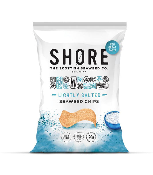 Shore Seaweed Lightly Salted Seaweed Chips - 80g