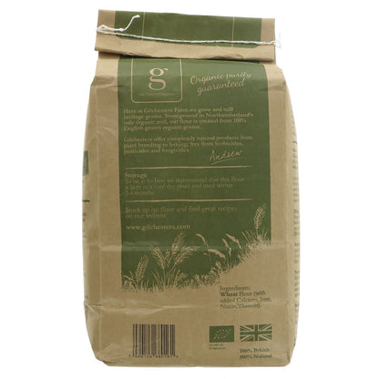 Gilchesters Organics White Flour Strong Unbleached - 3kg